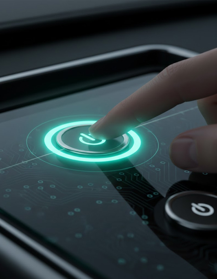 電容式觸控按鈕示意圖