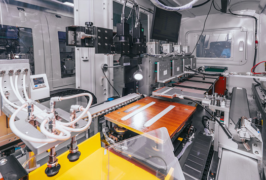 金屬網格自動化生產線 9.電性檢測